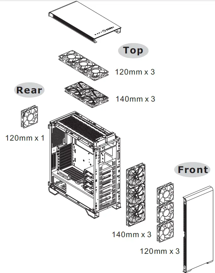 thermaltake A500 TG Aluminum Tempered Glass Edition Mid Tower Chassis 11