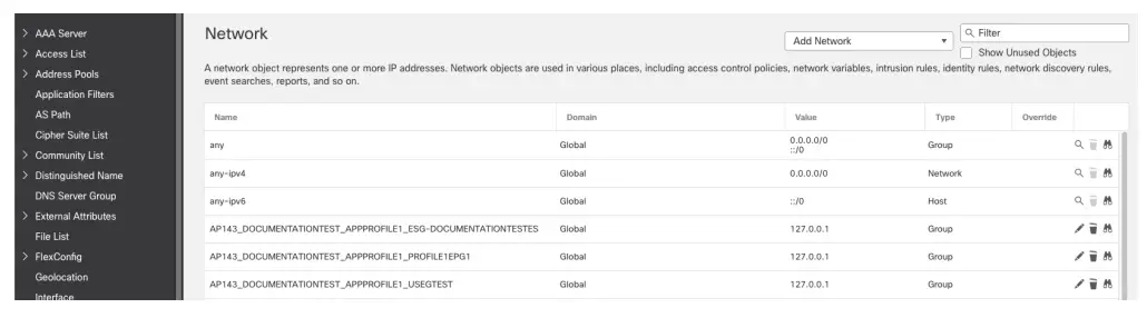 Log in to the management center