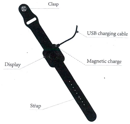 WearFit Smart Bracelet - charging method