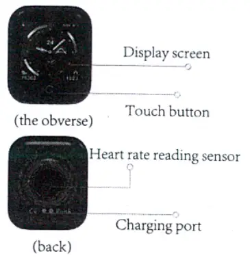 WearFit Smart Bracelet - disply screen