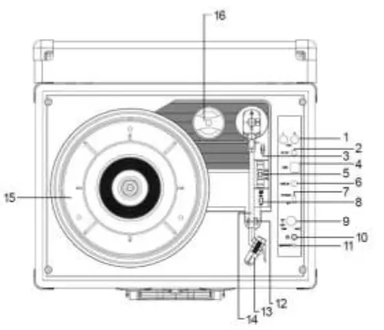 FENTON 102.106 RP115 Series Record Player Briefcase - fig