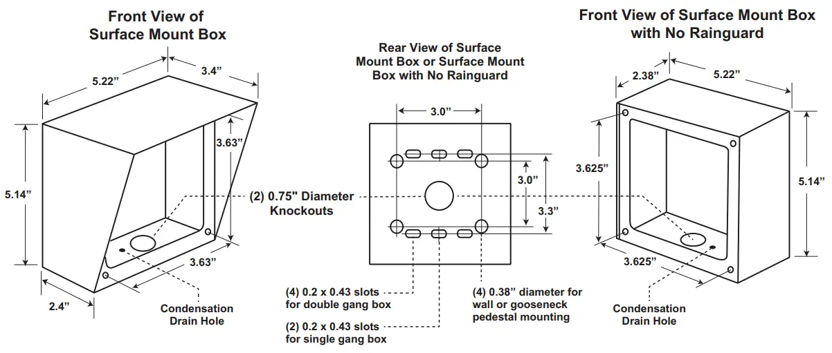 Installation and Specifications