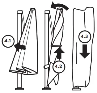 Suncomfort Varioflex Solar LED Parasol - Bind