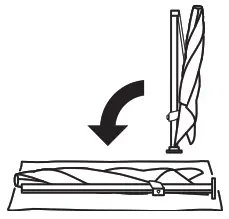 Suncomfort Varioflex Solar LED Parasol - Placing