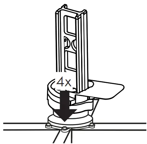 Suncomfort Varioflex Solar LED Parasol - standpipe