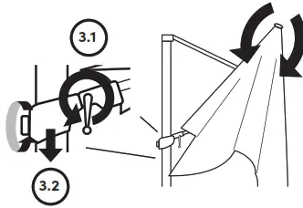 Suncomfort Varioflex Solar LED Parasol - sunshade