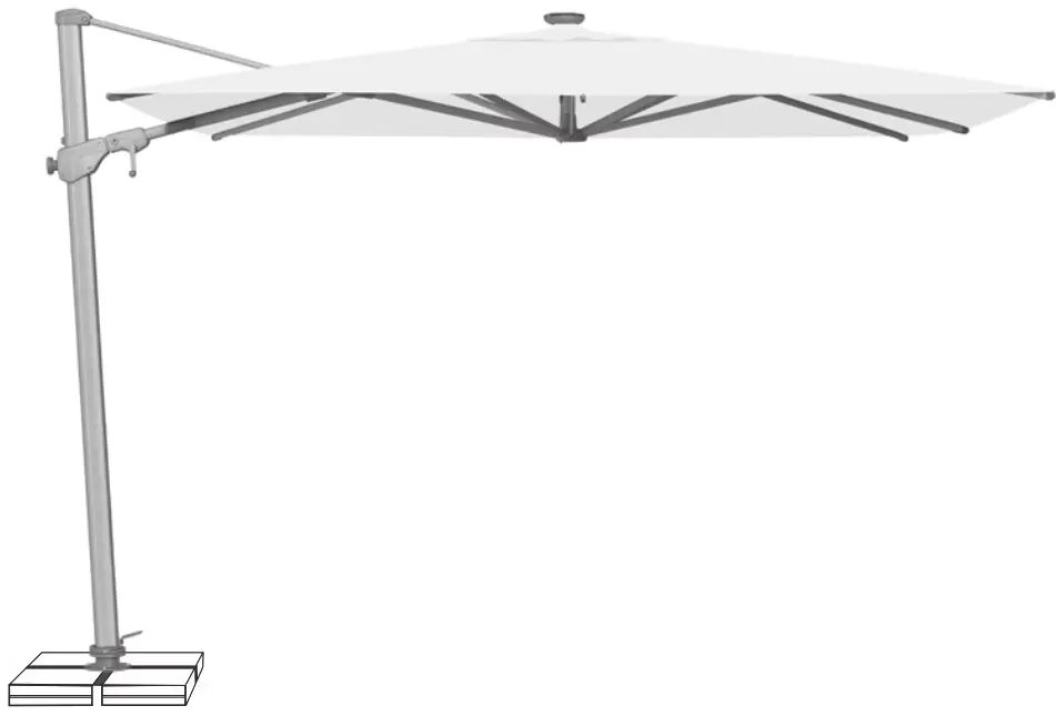 Suncomfort Varioflex Solar LED Parasol