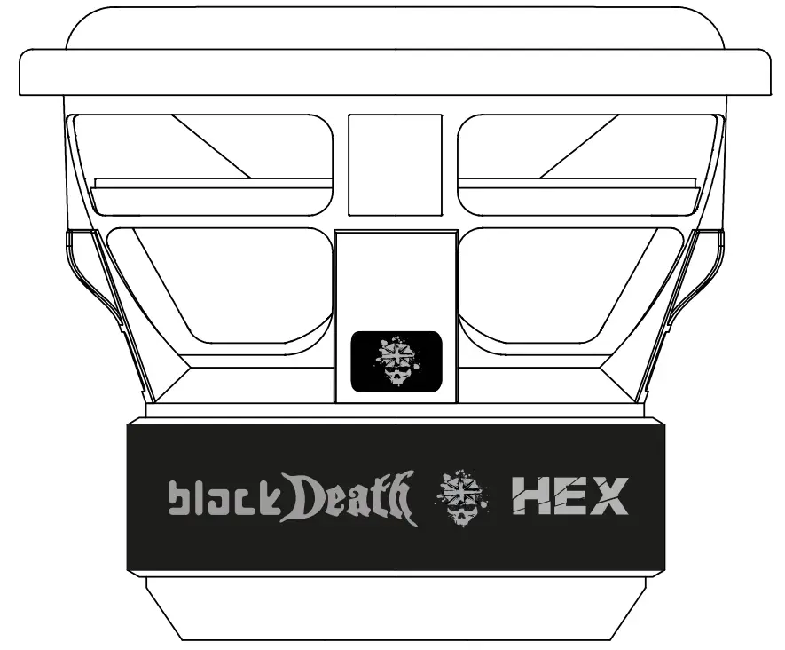 VIBE sound BLACKDEATH12HEX V7 12 Inch High Excursion Subwoofer