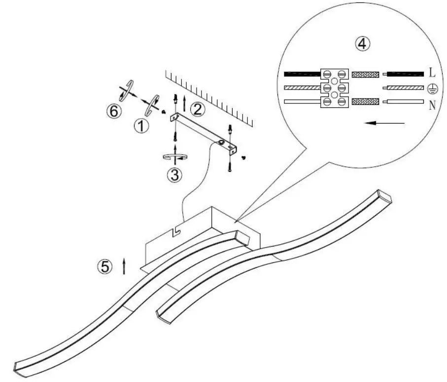 RL R62473499 LED Ceiling Lamp Trio Route 1
