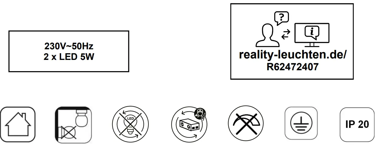 RL R62473499 LED Ceiling Lamp Trio Route fig