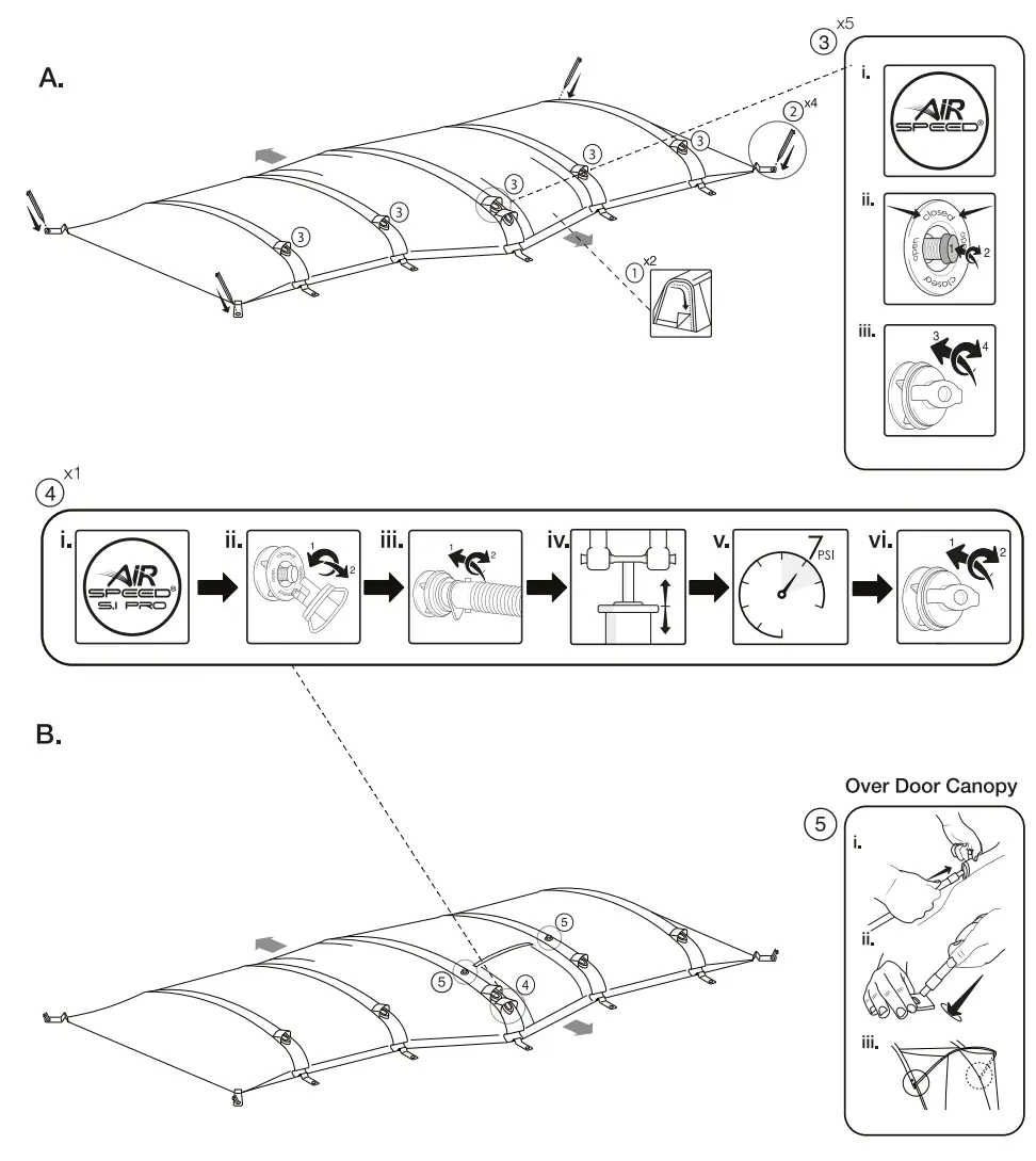 Vango Vesta Air 850XL 8 Man Inflatable AirBeam Tent -
