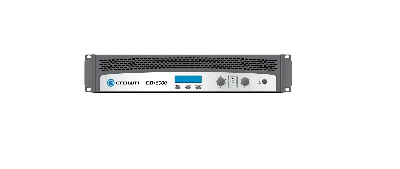 Crown Cdi 6000 Two-channel 70v/140v Power Amplifier User Guide Crown Cdi 6000 Two-channel 70v/140v Power Amplifier User Guide
