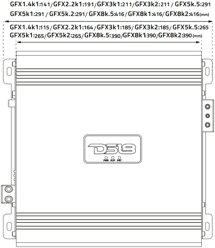 DS18 GFX Series Monoblock Amplifier C04
