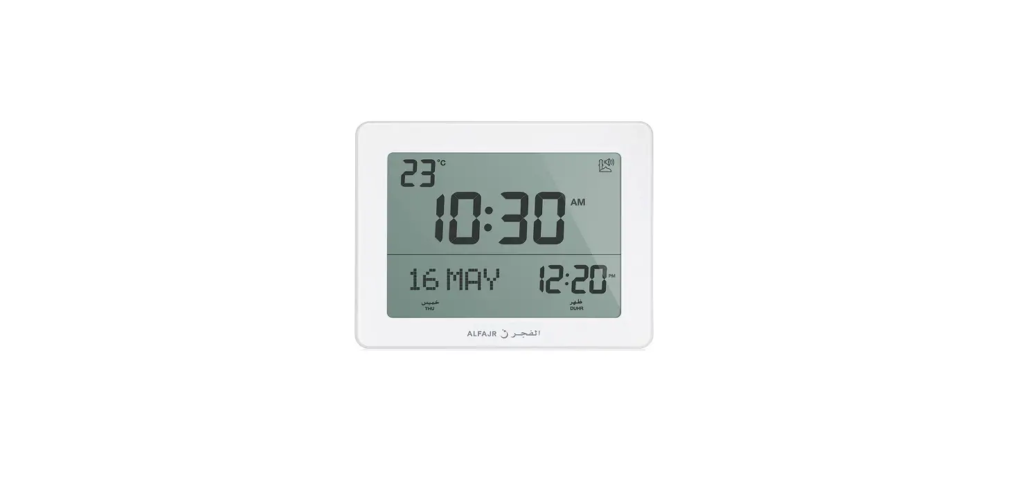 Alfajr Cf-19 Azan Alarm Clock White-user Manual Alfajr Cf-19 Azan Alarm Clock White-user Manual