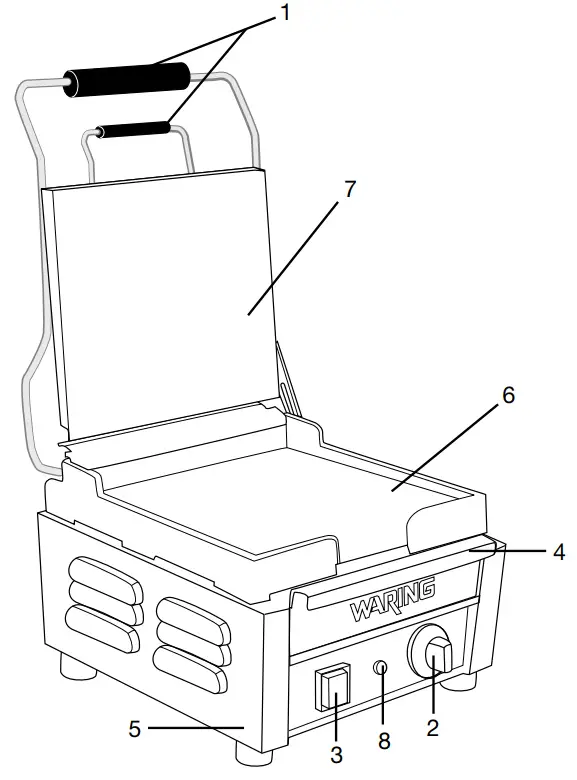 WARING COMMERCIAL WPG300 Double Italian Panini Grill - fig 3