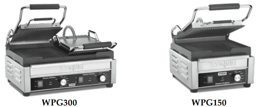 WARING COMMERCIAL WPG300 Double Italian Panini Grill