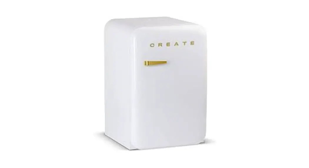 Ikohs Retro Fridge 83.5 Gold/black Fridge With Gold Handle/mini Bar User Manual