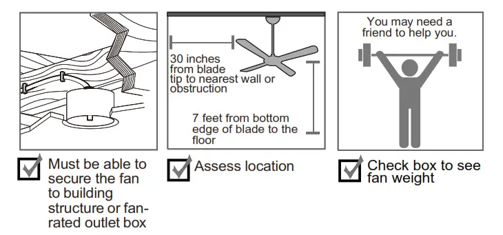 CROSSIO CFL-1074 40 Inch Ceiling Fan with Light and Remote Control - Fig 2