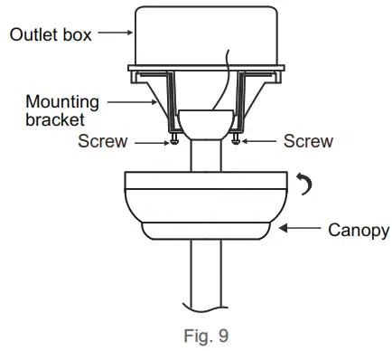 CROSSIO CFL-1074 40 Inch Ceiling Fan with Light and Remote Control - Fig 9