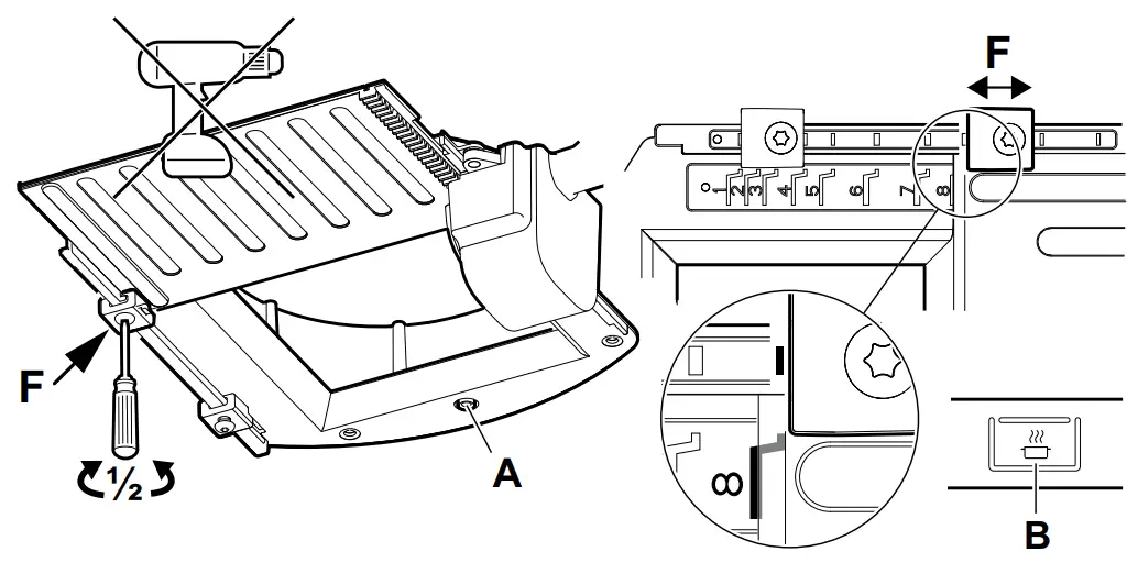 FLEXIT Facet S Facet Kitchen Hood - Changing voltage 1