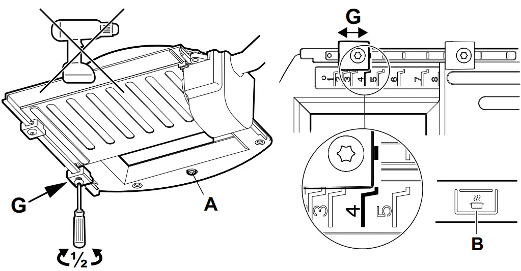 FLEXIT Facet S Facet Kitchen Hood - Changing voltage
