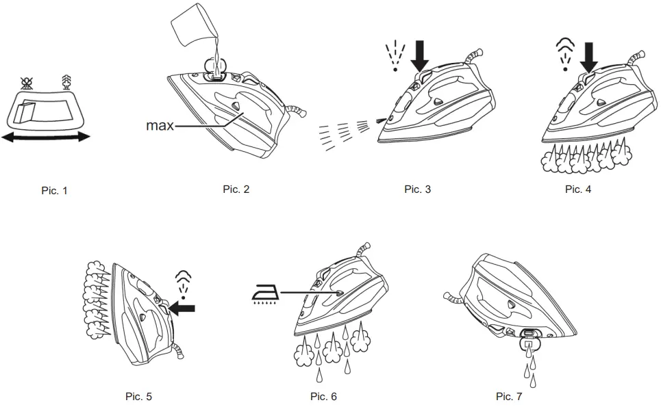 BRAYER BR4000VT Steam Iron - Fig 1