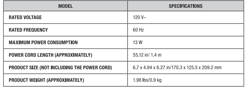 WOOZOO PCF-HE10 Small Oscillating Circulating Fan 8