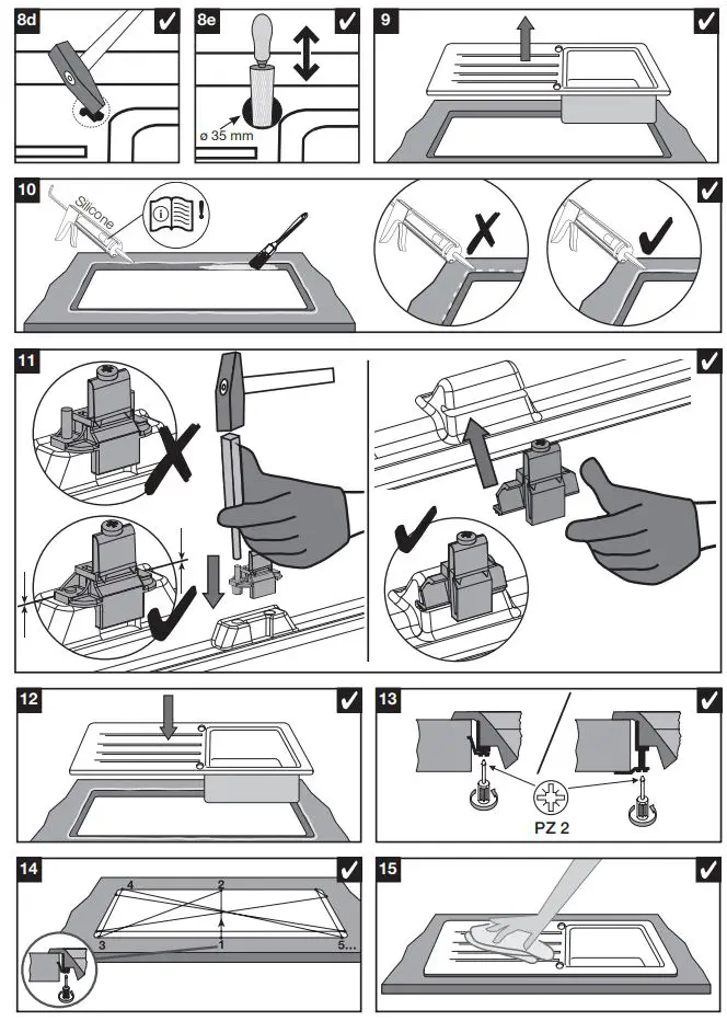 BLANCO 1518909 PLEON 9 InFino Silgranit Comfort Built-in sink Washbasin Instruction Manual - How to use
