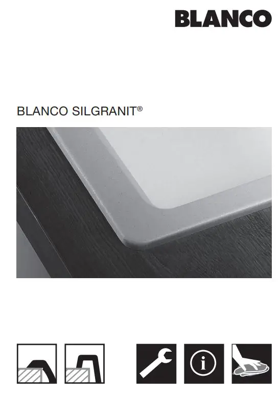 BLANCO 1518909 PLEON 9 InFino Silgranit Comfort Built-in sink Washbasin Instruction Manual