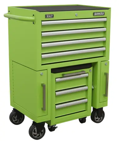 SEALEY AP556CSHV 3 Drawer Rollcab and Utility Seat