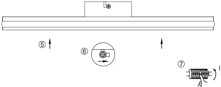 SellTec 270487 DONAU Ceiling Light LED Panel Instruction Manual INSTRUCTION