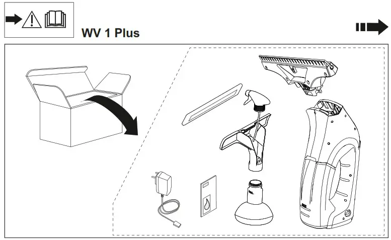 KARCHER WV 1 Plus Window Vac Home Cleaner - overview 1