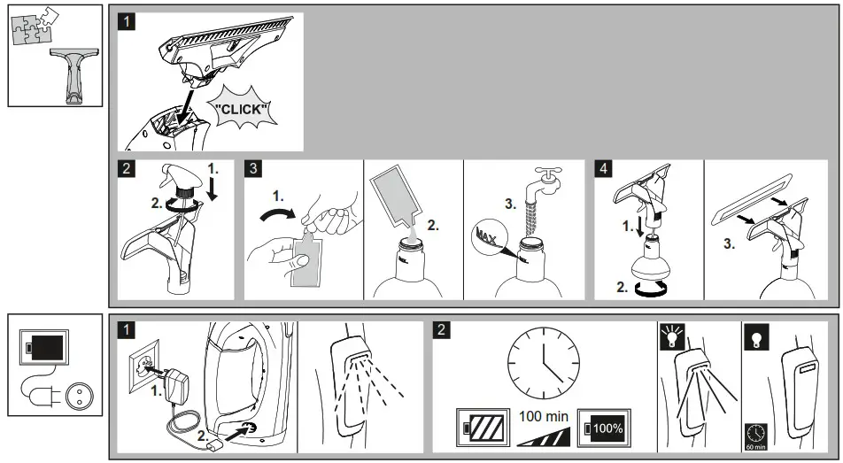 KARCHER WV 1 Plus Window Vac Home Cleaner - overview 3