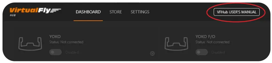 Virtual Fly SWITCHO Radios - MANUAL button