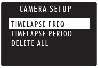FIG 18 Timelapse Settings
