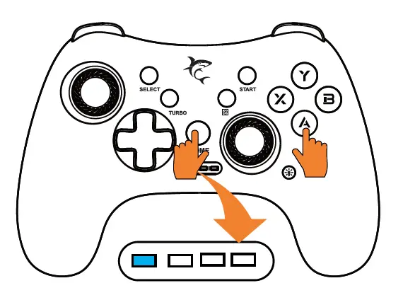 WHITE SHARK GPW-8039 LEGION RGB Wireless Controller 2