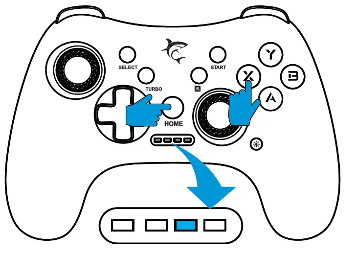 WHITE SHARK GPW-8039 LEGION RGB Wireless Controller 5