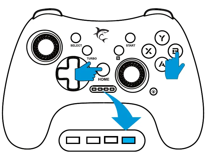 WHITE SHARK GPW-8039 LEGION RGB Wireless Controller 7