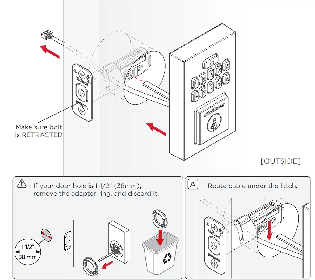 Install the exterior assembly