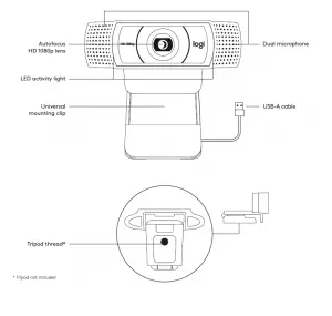 Logitech C922 Pro HD Stream Webcam Setup Manual