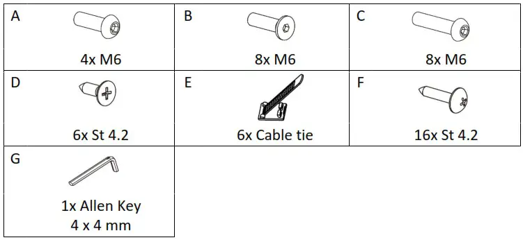 DIGITUS DA 90430 Series Electrically Height Adjustable Desk Frame - Technical Features 2