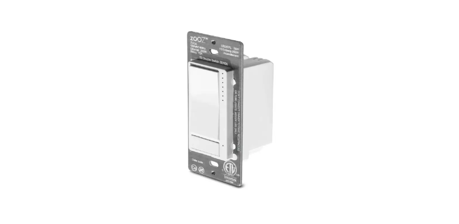 Zooz Z-wave Relay Dimmer Switch Zw34 Manual