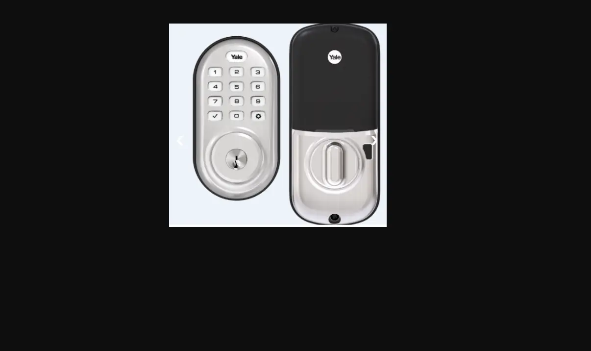 Yale Locks & Hardware Yale Assure Lock Touchscreen Deadbolt Yrd622-zw2 Manual
