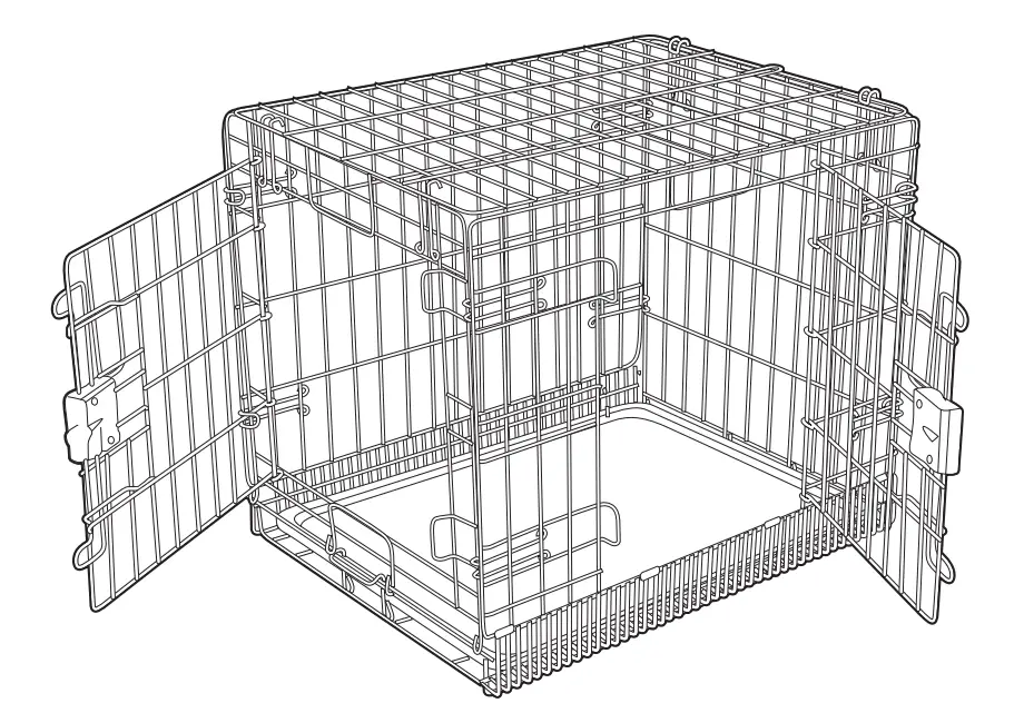 amazon basic B09G48J91Y Foldable Metal Wire Dog Crate