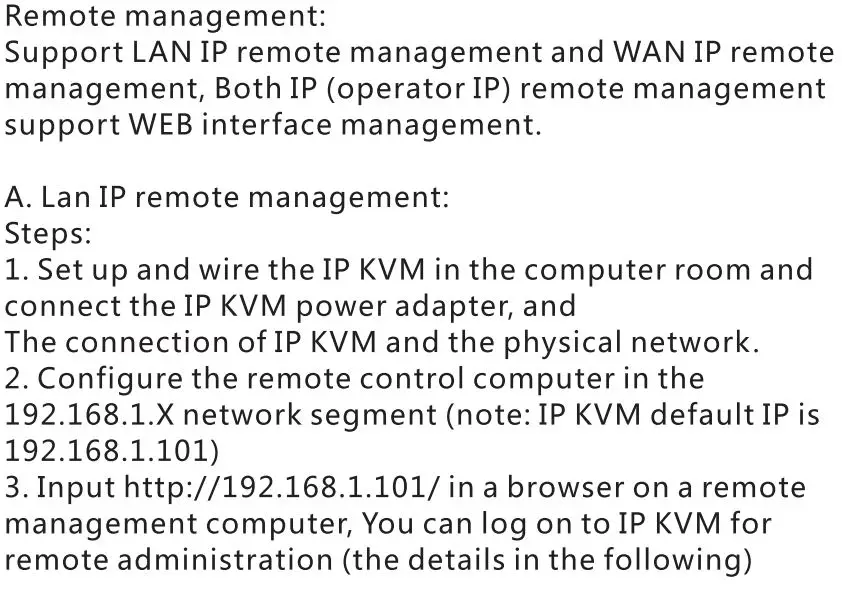 AliExpress MT-9108UP 8-port IP remote control computer KVM switch OSD menu rack 9108UP User Manual - IP control steps