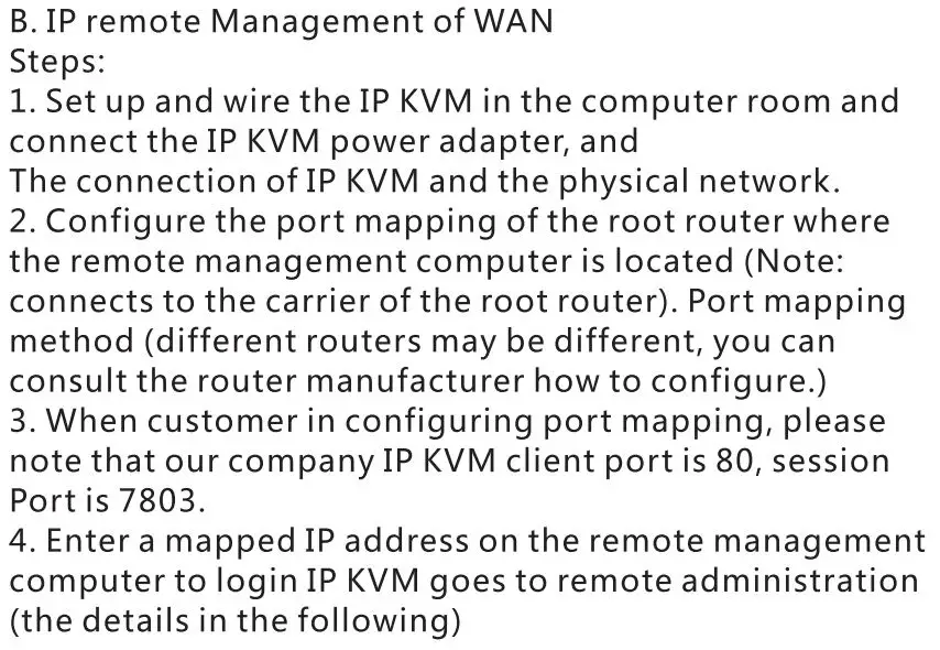 AliExpress MT-9108UP 8-port IP remote control computer KVM switch OSD menu rack 9108UP User Manual - IP control steps