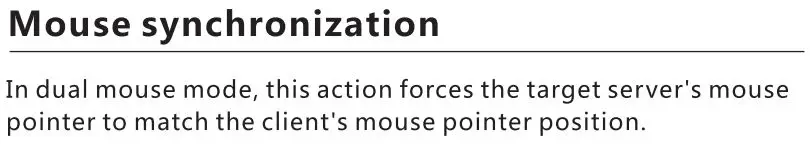 AliExpress MT-9108UP 8-port IP remote control computer KVM switch OSD menu rack 9108UP User Manual - Mouse synchronization