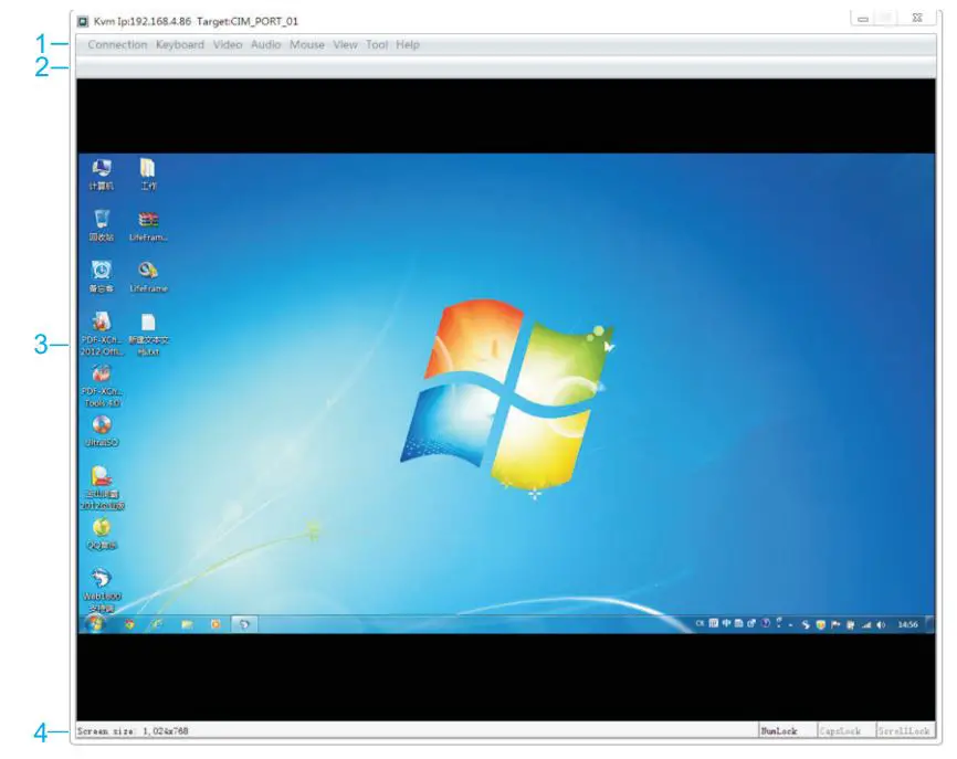 AliExpress MT-9108UP 8-port IP remote control computer KVM switch OSD menu rack 9108UP User Manual - Remote session