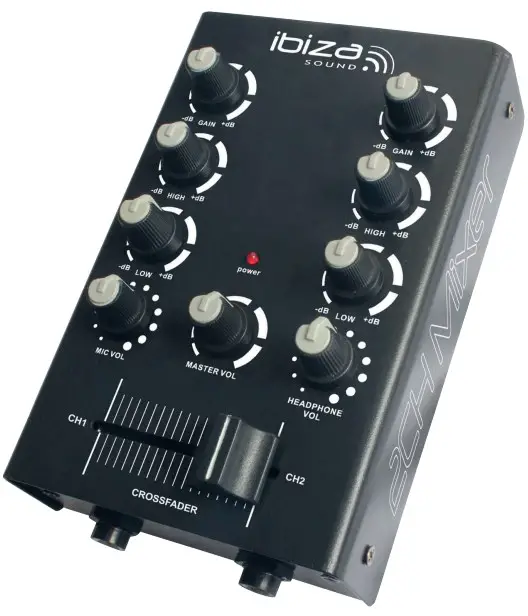 ibiza SOUND MIX500 2 Channel Mixer