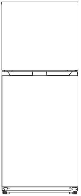 element ENR10TFGBW 10 1 cu ft Top Freezer Refrigerator